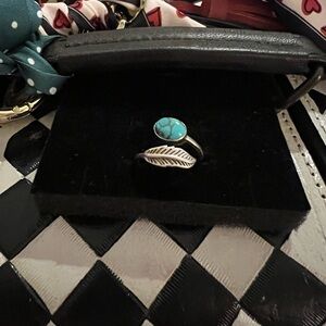 Adjustable Sterling Turquoise Ring